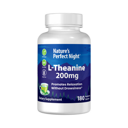 Nature’s Perfect Night L-Theanine 200mg, 180 Vegetarian Capsules